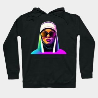 Nun Hip Hop Fashion Retro Colorful Hoodie